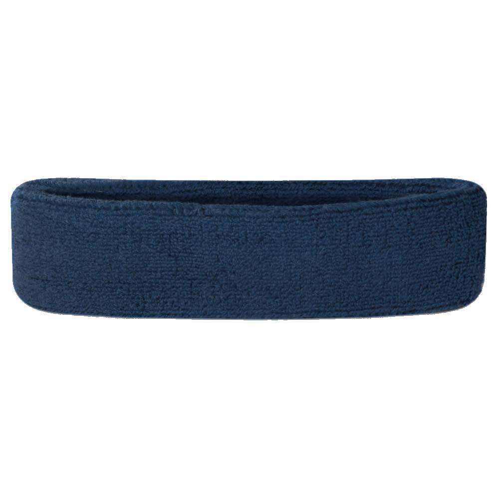 S & S Clothing [NAVY BLUE Pack of 1] Gym Headband for Men and Women -  Sports Headband for Workout & Running, Breathable, Non-Slip & Quick Drying  Head